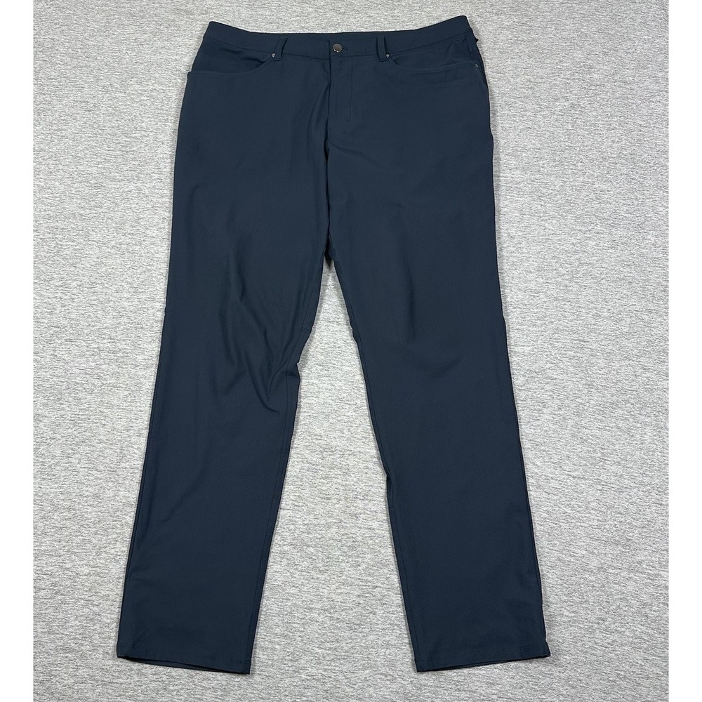 Lululemon Pants Mens 38x34 Blue Chino Classic Fit Commission City Preppy
